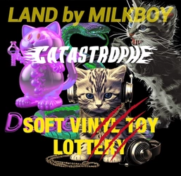 LAND by MILKBOYがねこ企画を開催　 ラフォーレ原宿店にてねこモチーフのソフビトイをリリース！