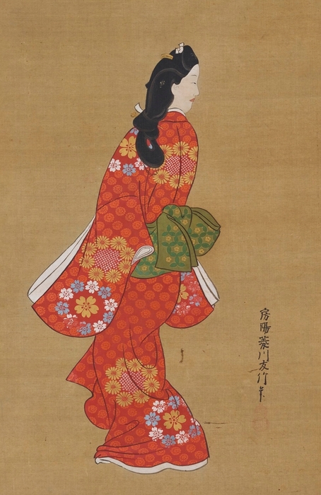 見返り美人図 菱川師宣筆