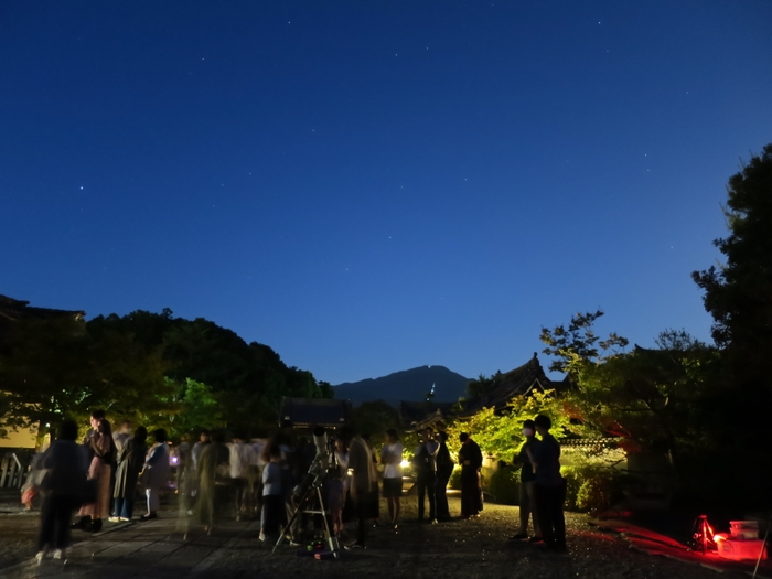 昨年の「星空観望」の様子