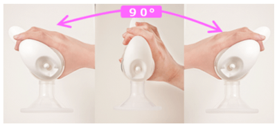 母乳アシスト(R)手動の「エルゴノミクスハンドル」