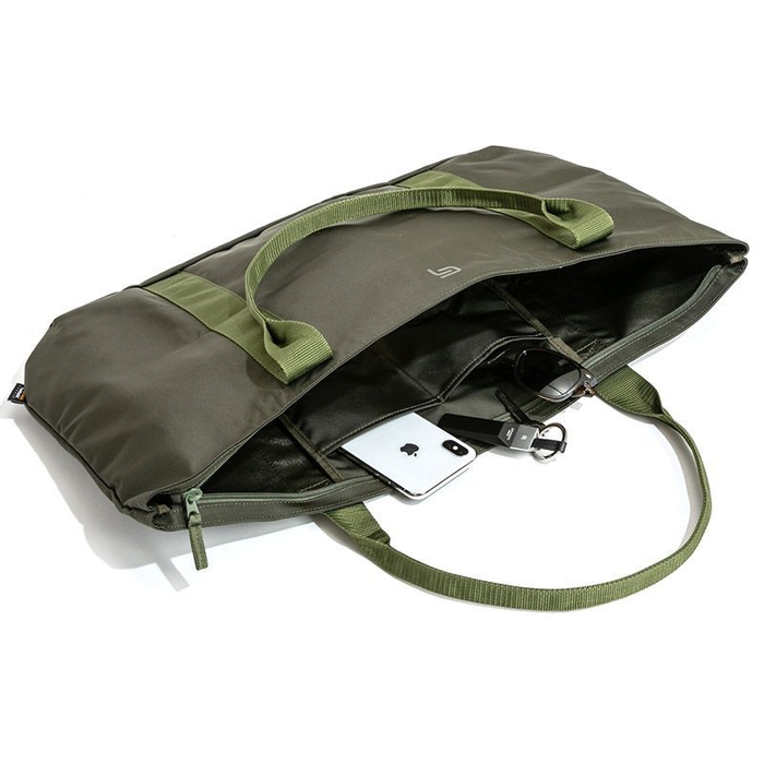 トートバッグ 仕切り付き小物用ポケット