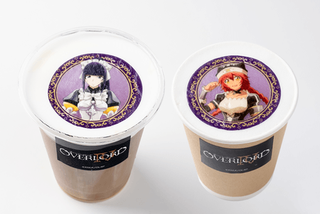 戦闘メイド「プレアデス」の彼女らが描かれたカフェラテです。