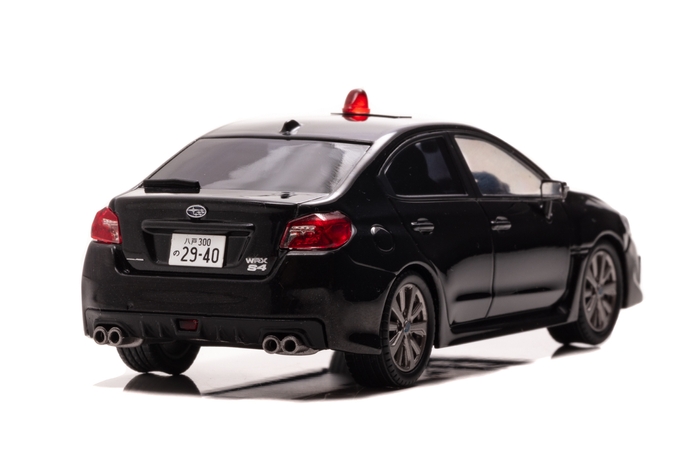 1/43 スバル WRX S4 2.0GT Eye Sight (VAG) 2018 青森県警察交通部交通機動隊車両(覆面 黒):右後