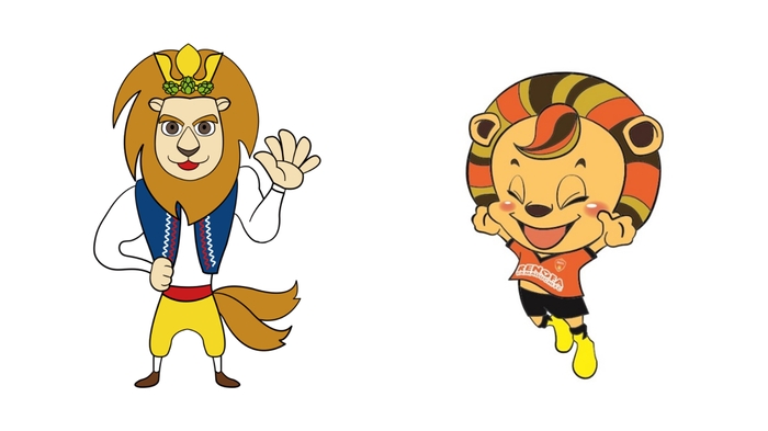 公式マスコット「レフ丸」「レノ丸」