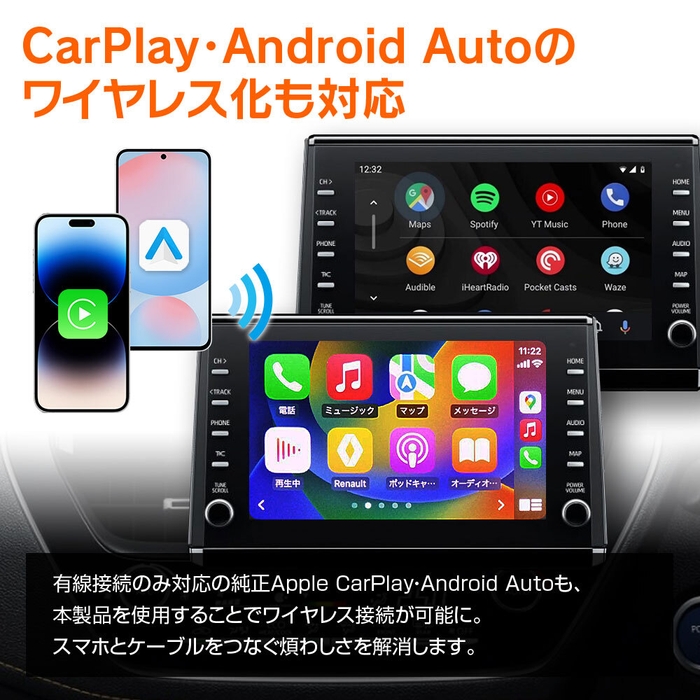 CarPlay/AndroidAuto無線化