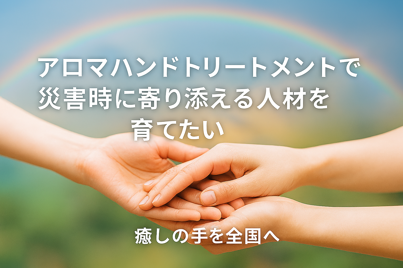 アロマハンドトリートメントによる心のケア支援者育成プロジェクト始動