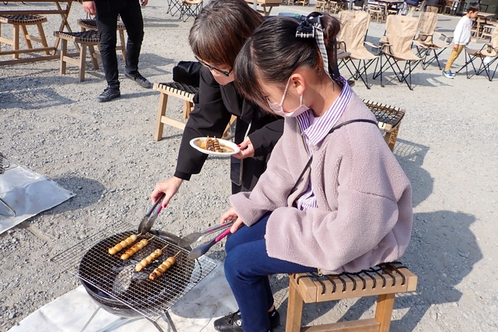 第5弾「和食文化と火を学ぶ、みたらし団子炭火焼き体験」