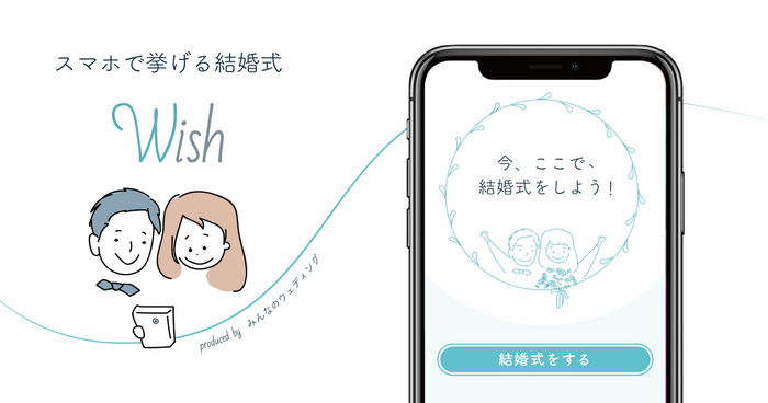 スマホで挙げる結婚式「Wish」