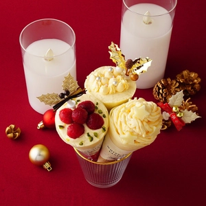 「にぶんのにクレープ」から今年のXmasケーキに代わる “手のひらサイズのXmasクレープ”が11月27日(日)に登場！