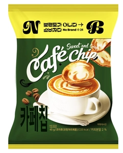 韓国の「No Brand（ノーブランド）」の新商品
飲むカフェラテをサクサクのお菓子に！新感覚スナック　「カフェチップ」
～全国のPLAZAにて先行発売～