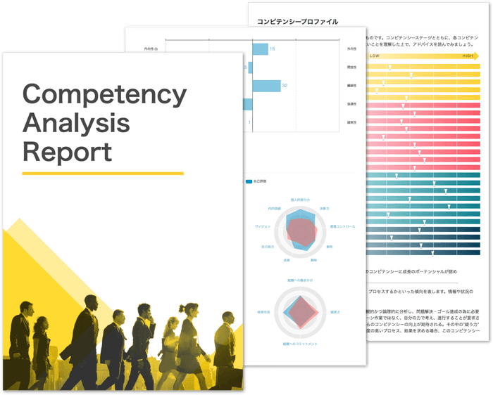 企業が閲覧する個人レポート
