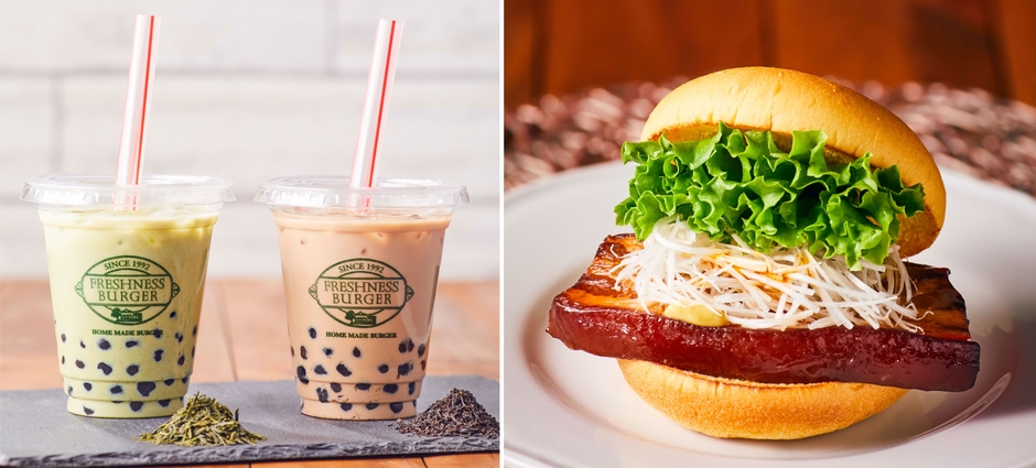 大人のタピオカドリンク&『トンポーロ―バーガー』