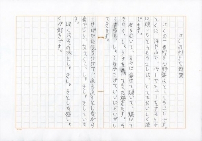 作文のサンプル例