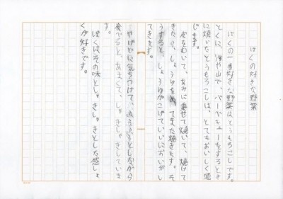 作文のサンプル例