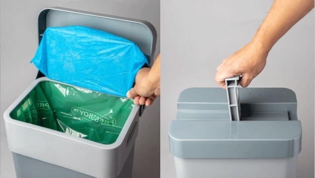 袋をセットして圧縮するだけ