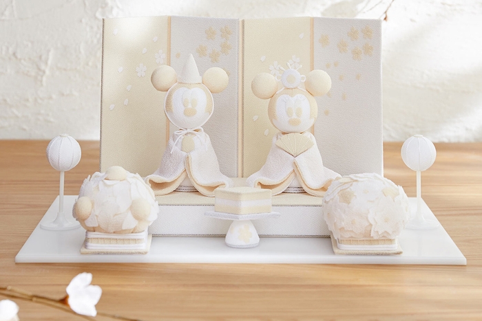 京都の職人が作るちりめんお雛様 「ミッキー&ミニー」