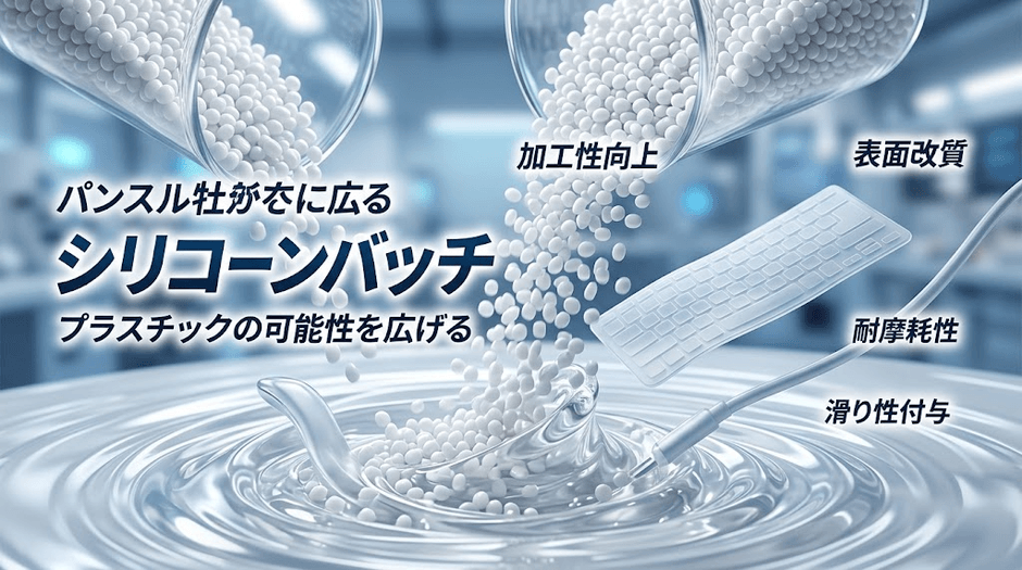 図. シリコーンマスターバッチの製品画像