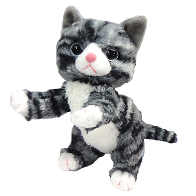 いっしょがいいね　ぬいぐるみビーンズ2S　グレー猫　1,650円(税込)