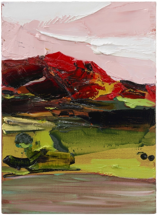 End of today - 2/4/2023 View of Daisen -, 2023, Oil on canvas, 33.3×24.2cm (C)IDA Studio Inc.