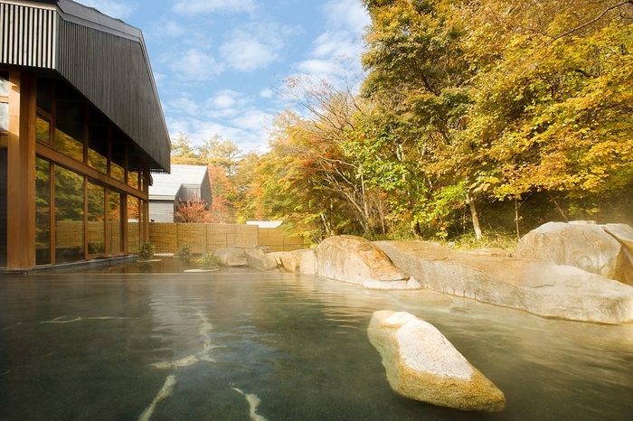 【星野エリア】トンボの湯紅葉　露天