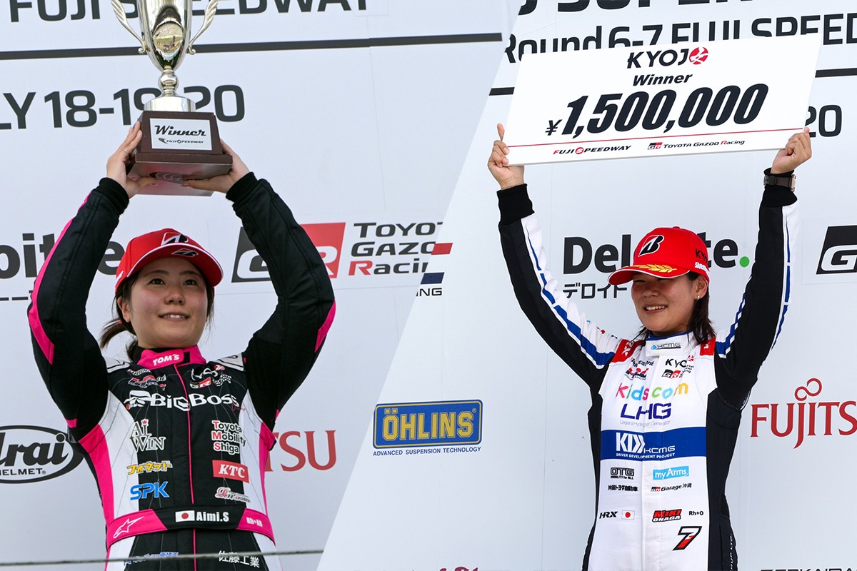 全日本スーパーフォーミュラ選手権との併催大会は 斎藤愛未と翁長実希が勝利を分け合う
