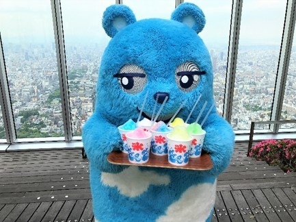 7種類のかき氷とあべのべあ