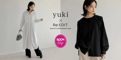 楽天のショッピングSNS「ROOM」インフルエンサーyuki（ドキ子）さんとのコラボ商品ブラウス＆シャツワンピースを販売開始