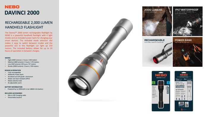 製品例(充電式懐中電灯)