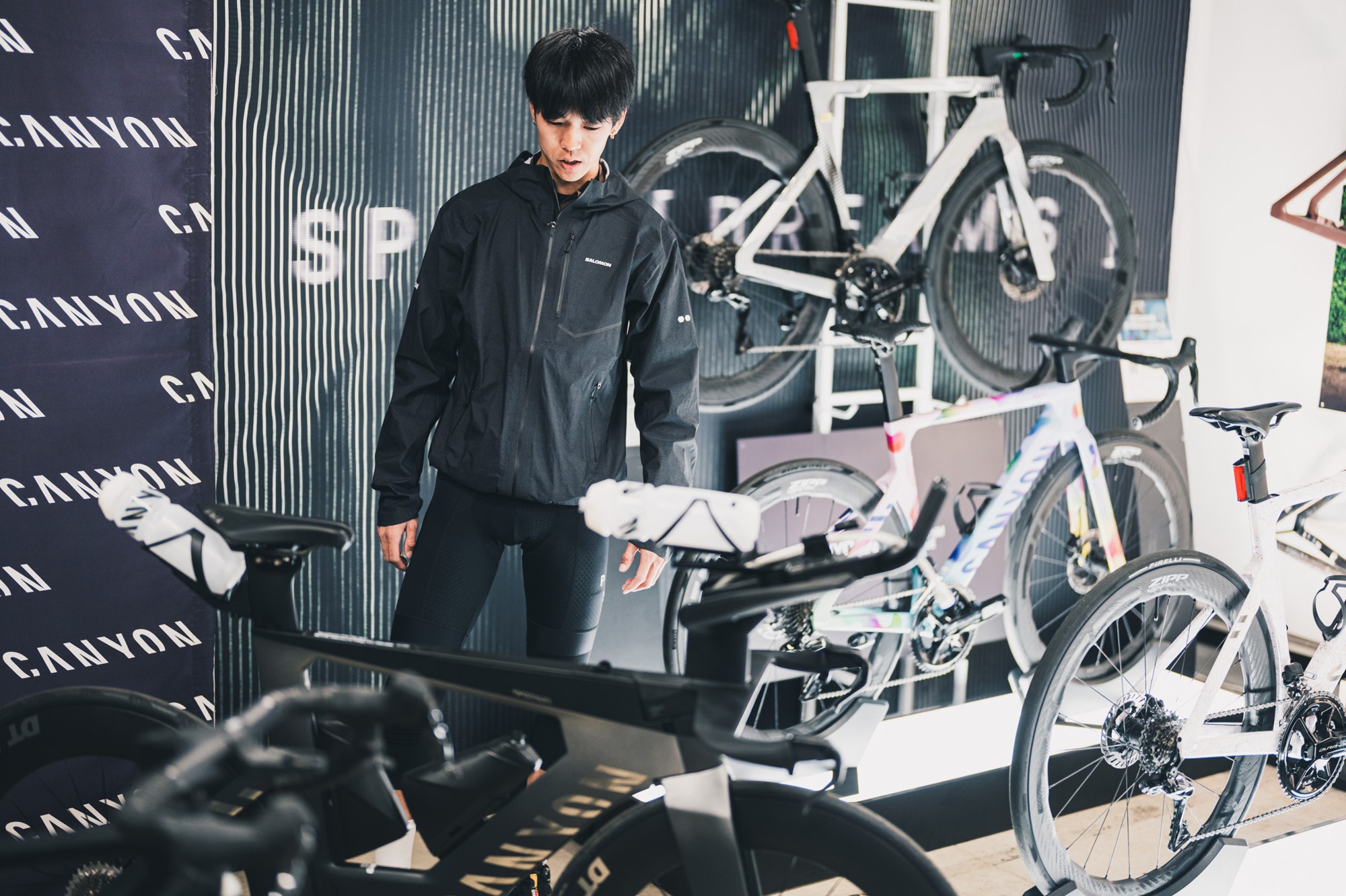 トライアスロンバイクにも試乗できる 写真:CHABECK / キャニオンバイシクルズ・ジャパン株式会社