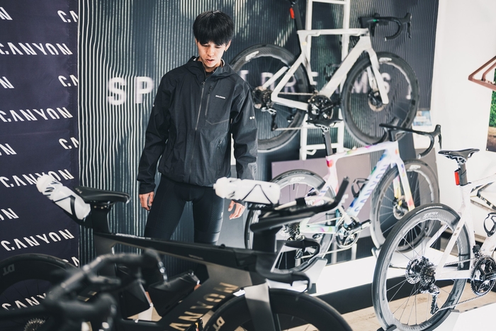 トライアスロンバイクにも試乗できる 写真：CHABECK / キャニオンバイシクルズ・ジャパン株式会社