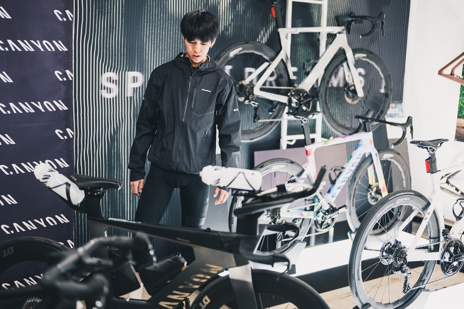 トライアスロンバイクにも試乗できる 写真:CHABECK / キャニオンバイシクルズ・ジャパン株式会社
