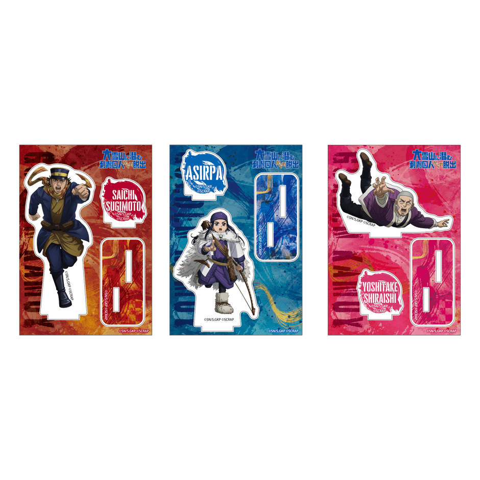 アクリルスタンド 各1,200円(税込) 全3種/約W85×H122mm