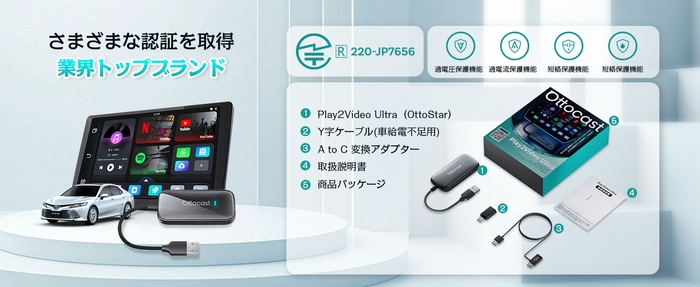 技適認証＆安心保護機能付