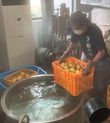 桃の加工