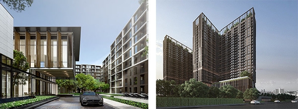 ※『(仮称)Rama 9(ラマ ナイン)プロジェクト』、『(仮称)Chaeng Watthana(チェーン ワッタナ)プロジェクト』のイメージパース