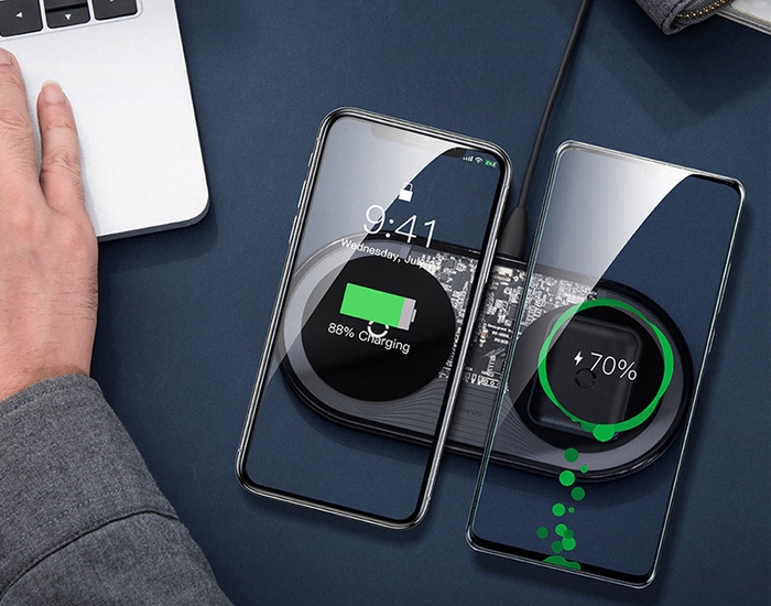 2台のデバイスを同時充電