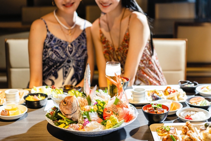 地魚のお造り七点盛り例