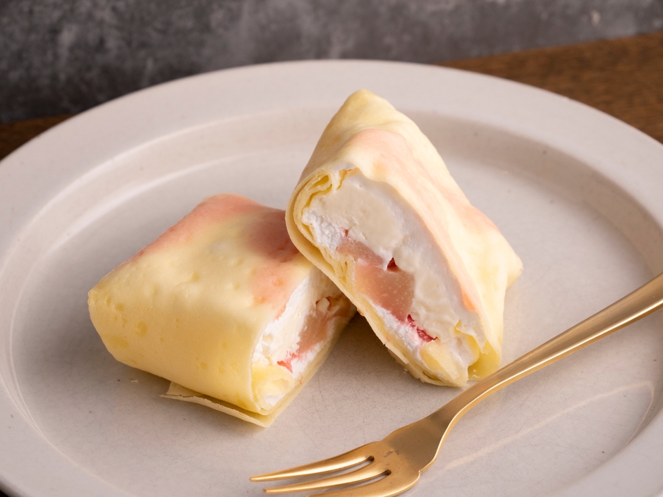 しあわせクレープ白桃&レアチーズ(画像はイメージです。)