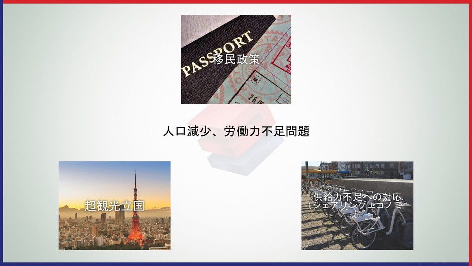 人口減少、労働力不足問題への対応～移民政策～