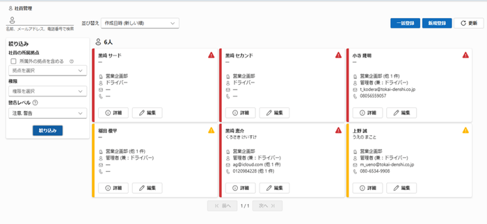 ＜過労運転防止対策＞