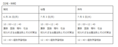 【日程・時間】