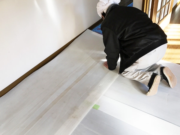 クロス張替えの流れの説明 Newscast