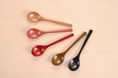 川連漆器×ハチふる スープスプーン