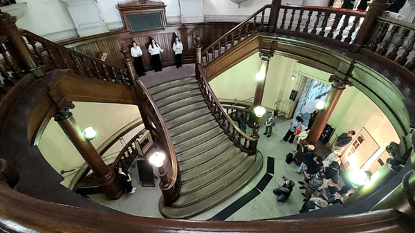 過去の「エコー遺産アカペラライブ！」の様子（2025年5月　大阪府立中之島図書館）