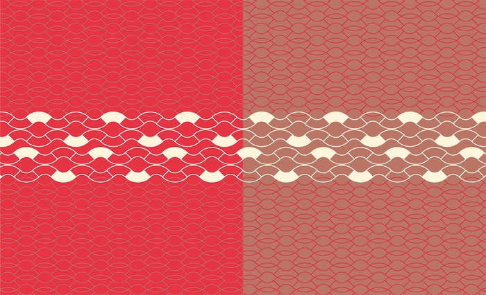 扇子柄をあしらい帯に見立てた座席シート図柄