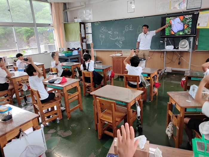 小瀬田小学校での授業の様子