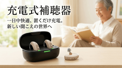 図. 充電式補聴器の製品画像