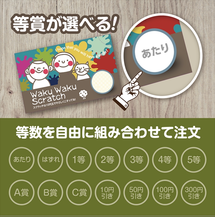 等賞が選べる！