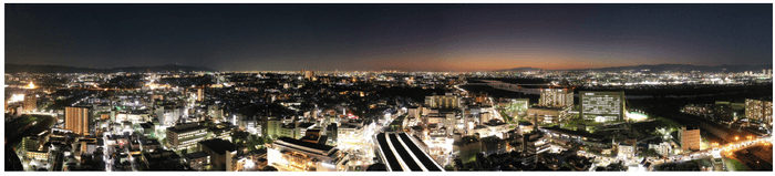 地上105m高層階からの眺望イメージ(2019年11月撮影)