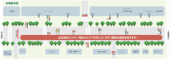 ※出店場所に関しては事務局で調整致します。ご希望は承ることはできませんので予めご了承ください。